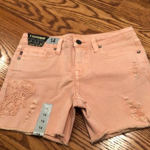 Vigoss Other - Girls peach denim shorts